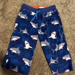 Mini Boden Boys Jersey Baggies in a Sapphire Blue Sharks Print Size 11